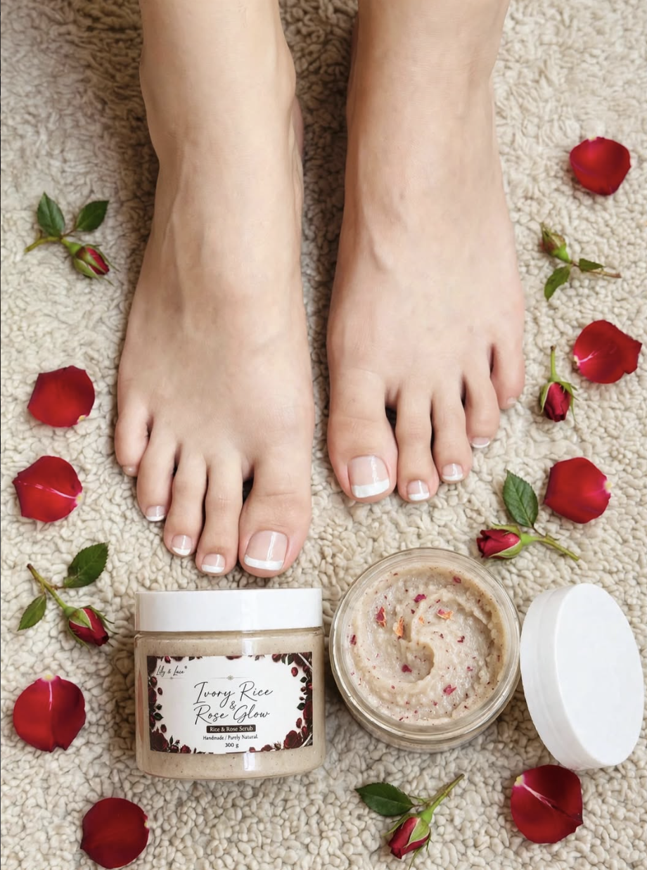 Lily & Lace by Rumsha — Ivory Rice & Rose Glow self-care ritual